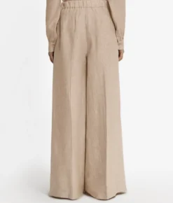 Pantalone palazzo in lino
