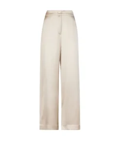 Pantalone palazzo in raso seta