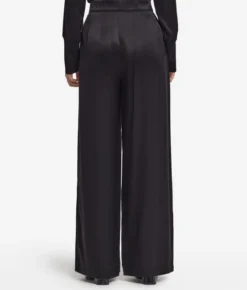 Pantalone palazzo in raso seta