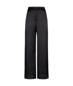Pantalone palazzo in raso seta