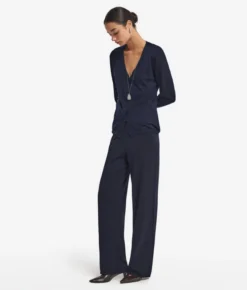 Pantalone palazzo in seta cotone