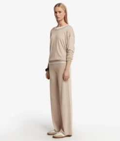Pantalone palazzo in seta cotone