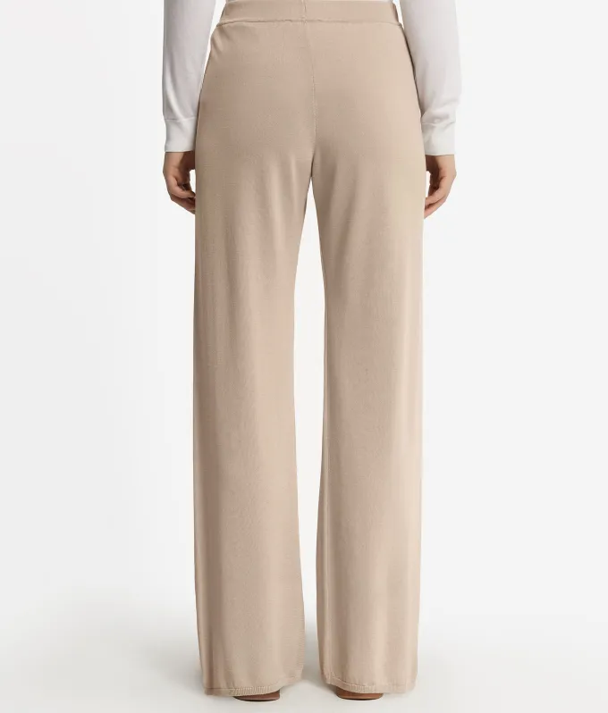 Pantalone palazzo in seta cotone