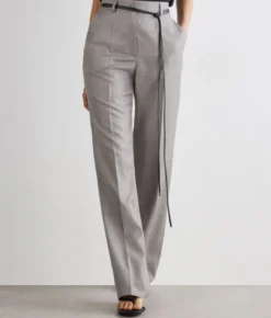 Pantalone sartoriale in cashmere seta