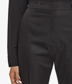 Pantalone sigaretta con zip in cotone