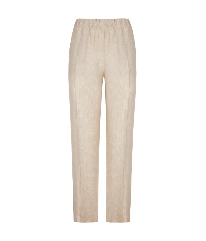 Pantalone sigaretta in lino