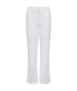 Pantalone trombetta in tessuto di cotone