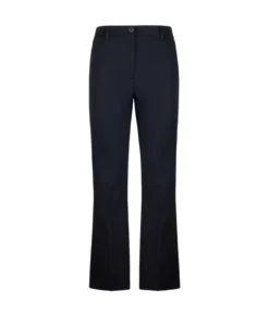 Pantalone trombetta in tessuto di cotone