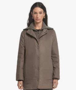 Piumino in seta e cashmere