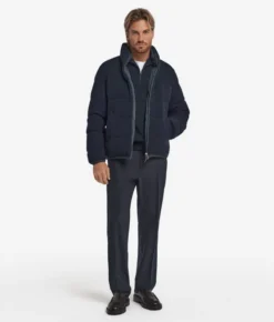Piumino reversibile in cashmere