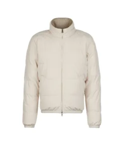 Piumino reversibile in cashmere