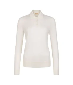 Polo a manica lunga in Cashmere Ultrafine