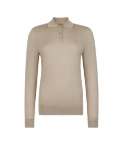 Polo a manica lunga in Cashmere Ultrafine