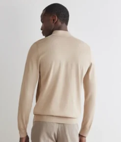 Polo a manica lunga in cotone
