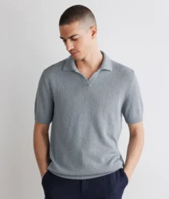 Polo bouclè in cotone
