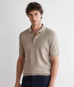 Polo in lino cotone