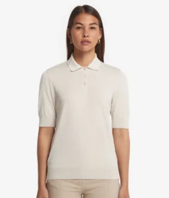 Polo in seta e cotone