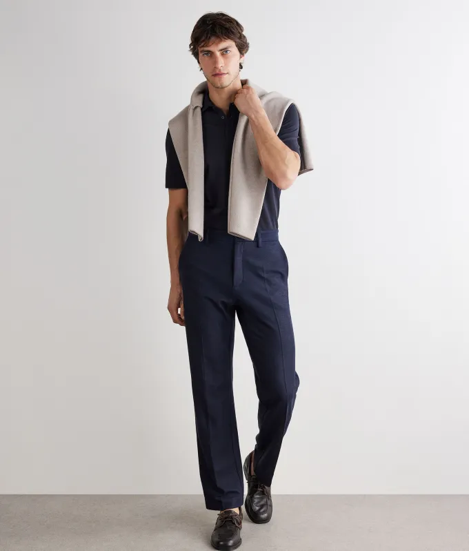 Polo piquet in cotone seta