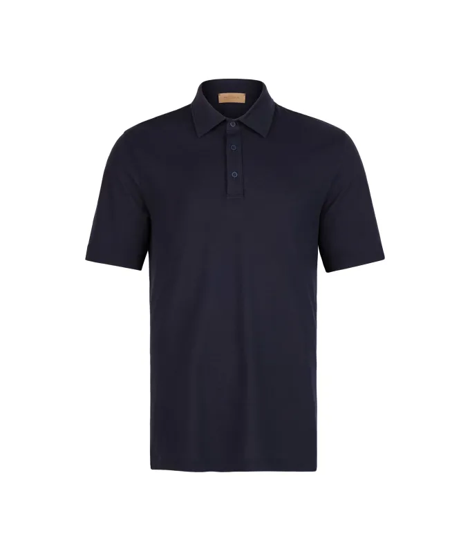 Polo piquet in cotone seta