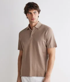 Polo piquet in cotone seta