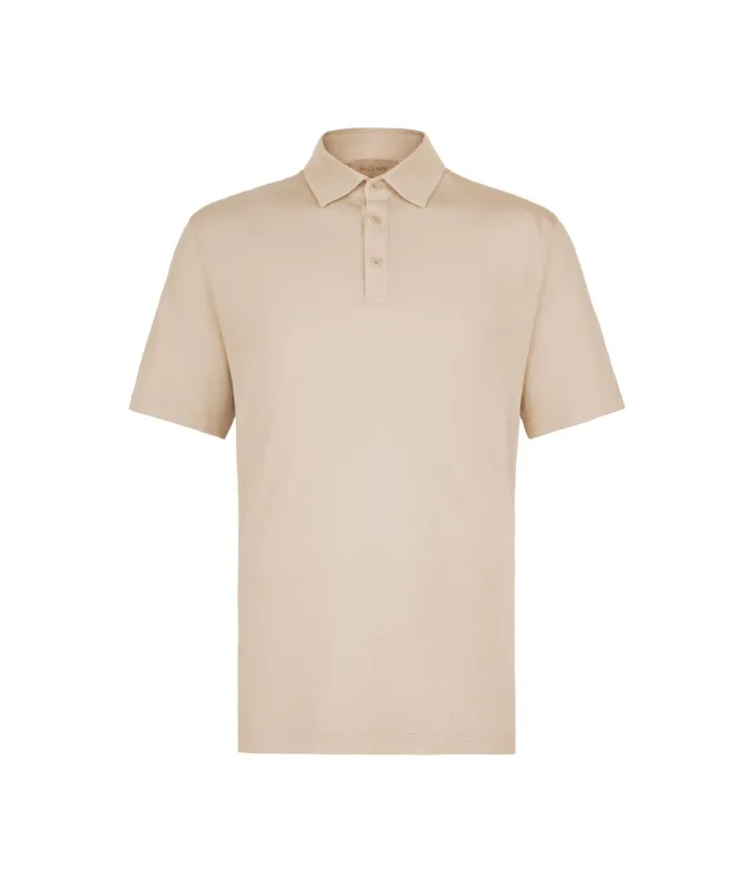 Polo piquet in cotone seta