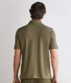 Polo piquet in cotone seta