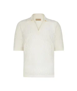 Polo punto onda in lino cotone