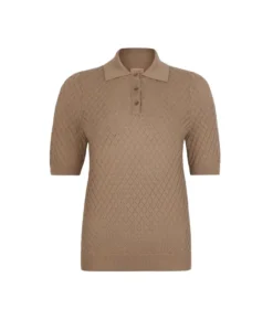 Polo punto rombo in cotone