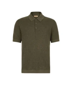Polo punto waffle in cotone