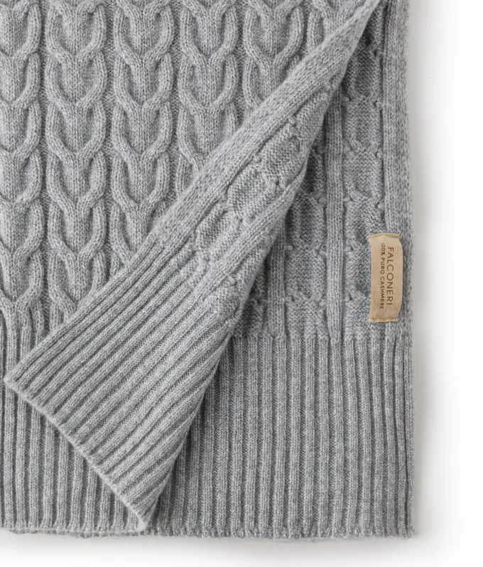 Sciarpa con intreccio in Cashmere Ultrasoft