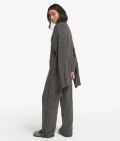 Sciarpa con trecce e strass in Cashmere Ultrasoft