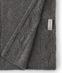 Sciarpa con trecce e strass in Cashmere Ultrasoft