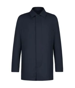 Trench tecnico in cotone e cashmere