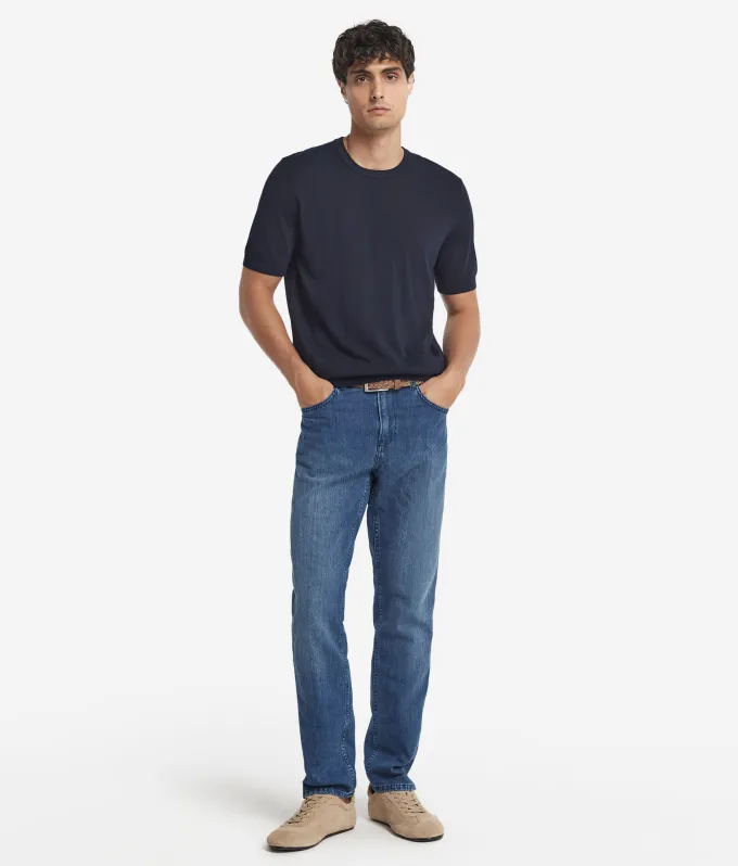 T-shirt girocollo in cotone