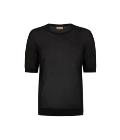 T-shirt girocollo in seta