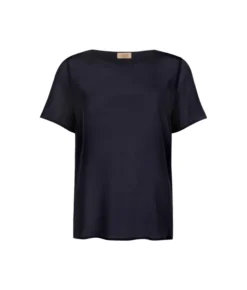 T-Shirt girocollo in seta e modal