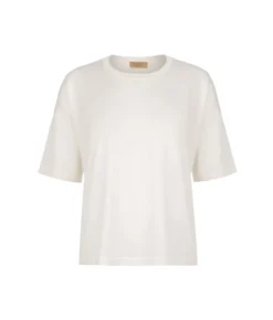 T-shirt over in Cashmere Silkfine
