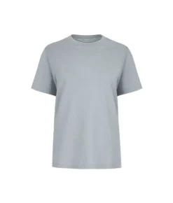 T-shirt piquet in cotone e seta